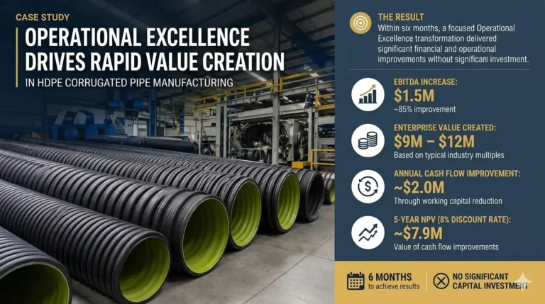 operational excellence manufacturing private equity