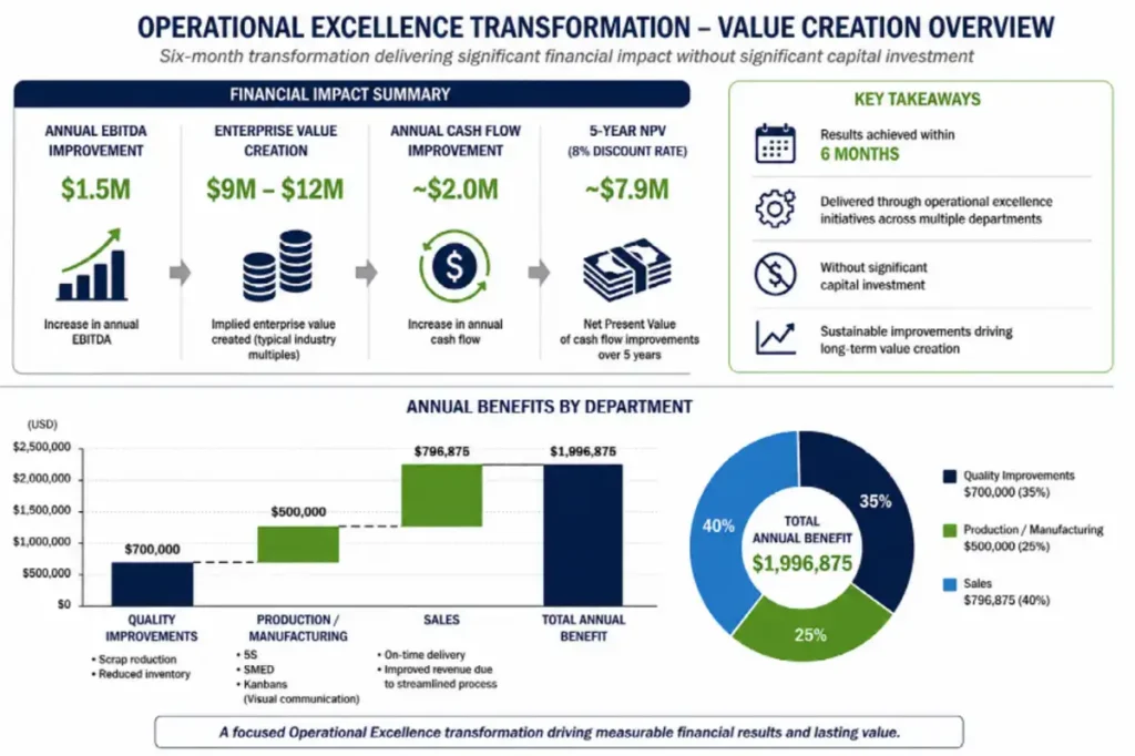 Operational Excellence Transformation - Value Creation Overview
